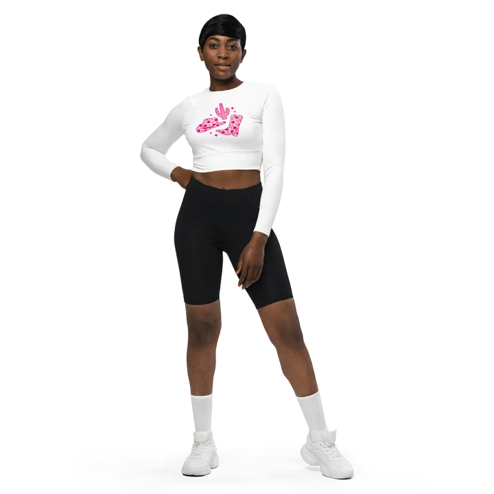 Star Cowgirl Recycled Long Sleeve Crop Top product image (1)