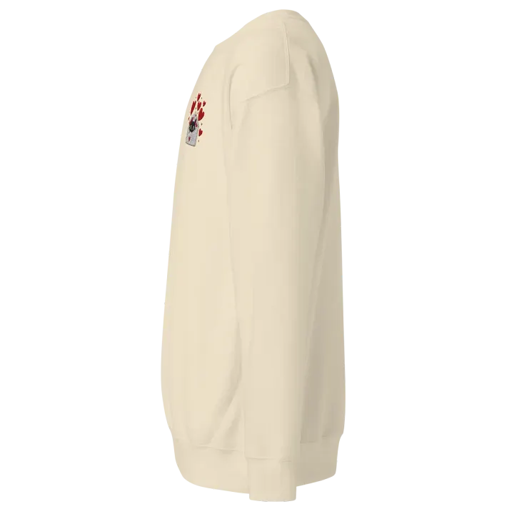 Feline Valentine Envelope -Embroidered Premium Sweatshirt product image (9)