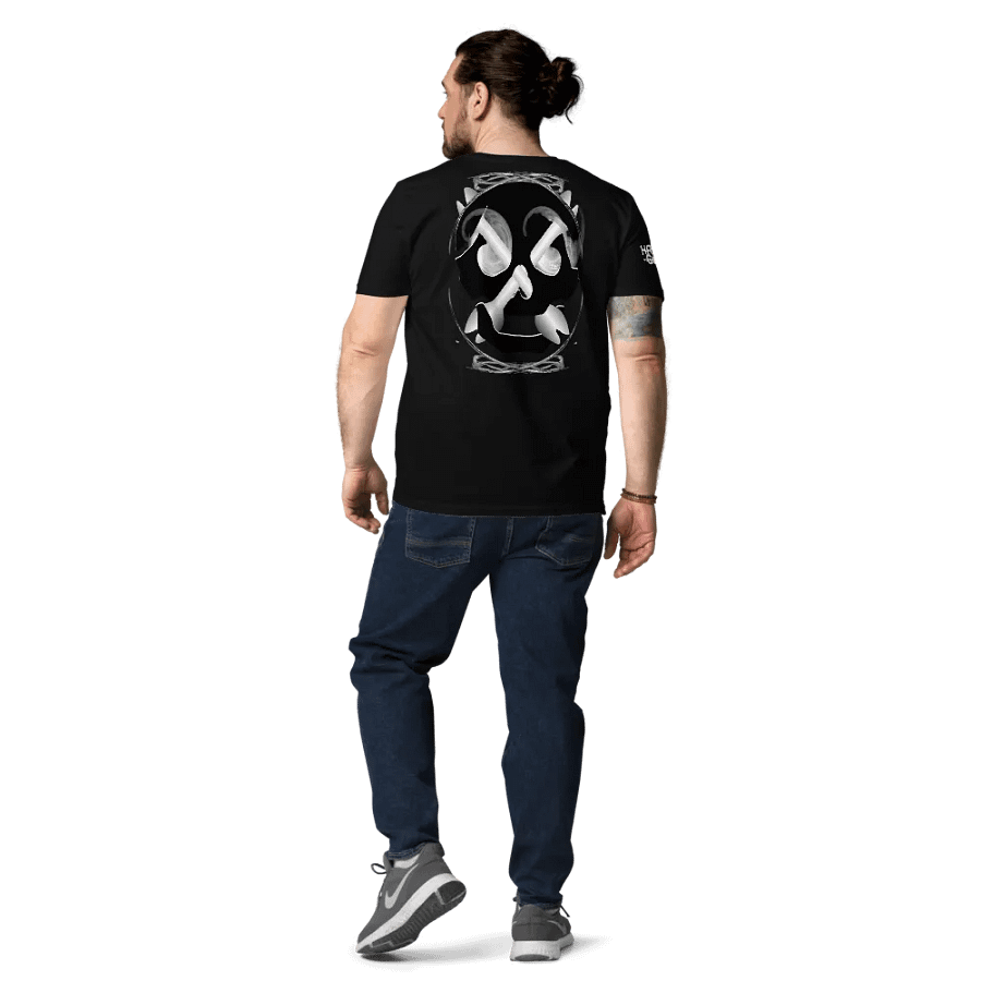 Skull and Bones Inside Design and Smoke in eye's - Organic Cotton T-Shirt product image (10)