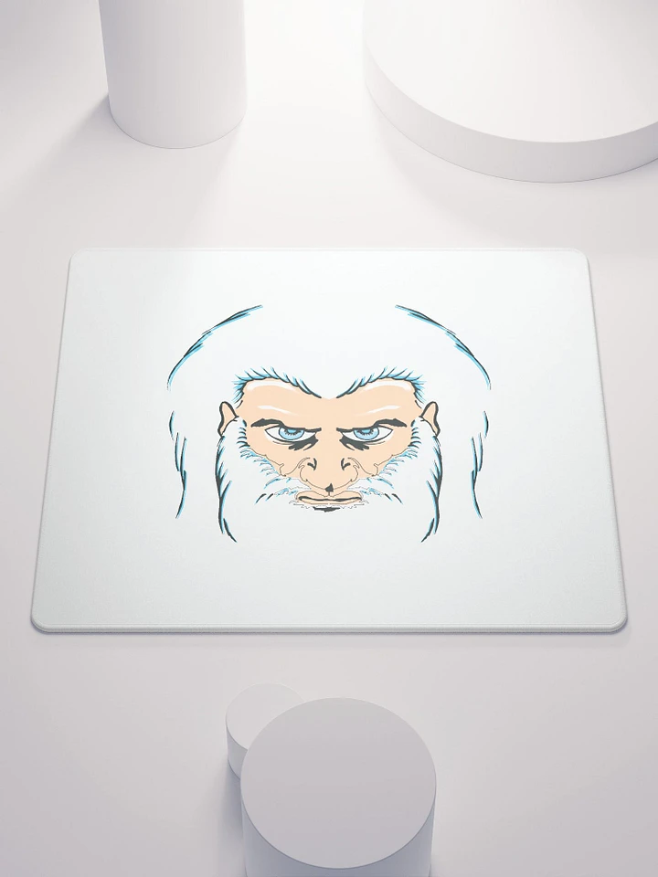 Serious Gamer's Stylized Face Mouse Pad product image (2)