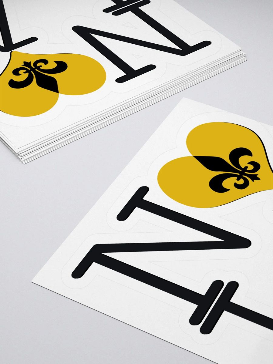 I LOVE NOLA **BIGSHOT STICKER** (GOLD HEART + IMAGE POP) product image (4)