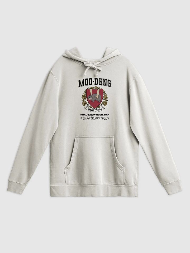 Moo Deng University Pigment-Dyed Hoodie product image (1)
