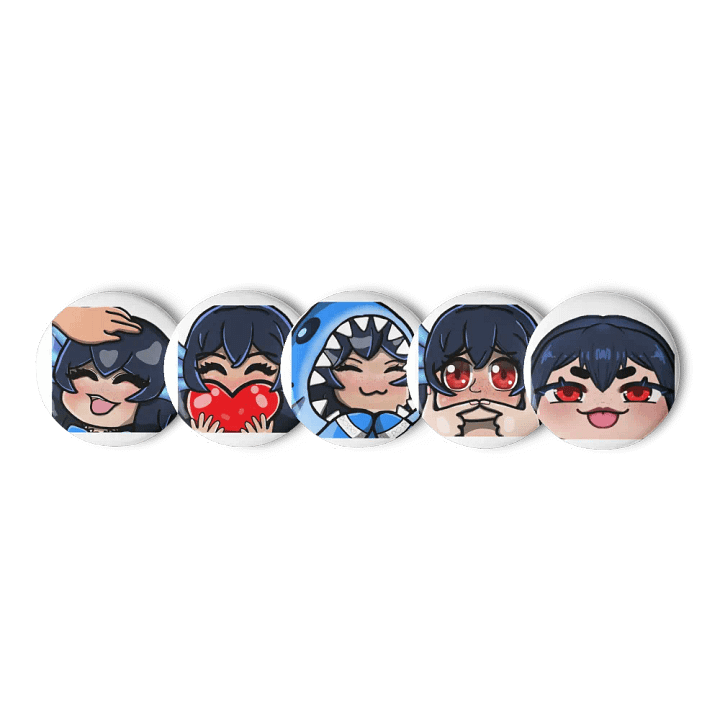 Emote Button Pin Set (5) product image (3)