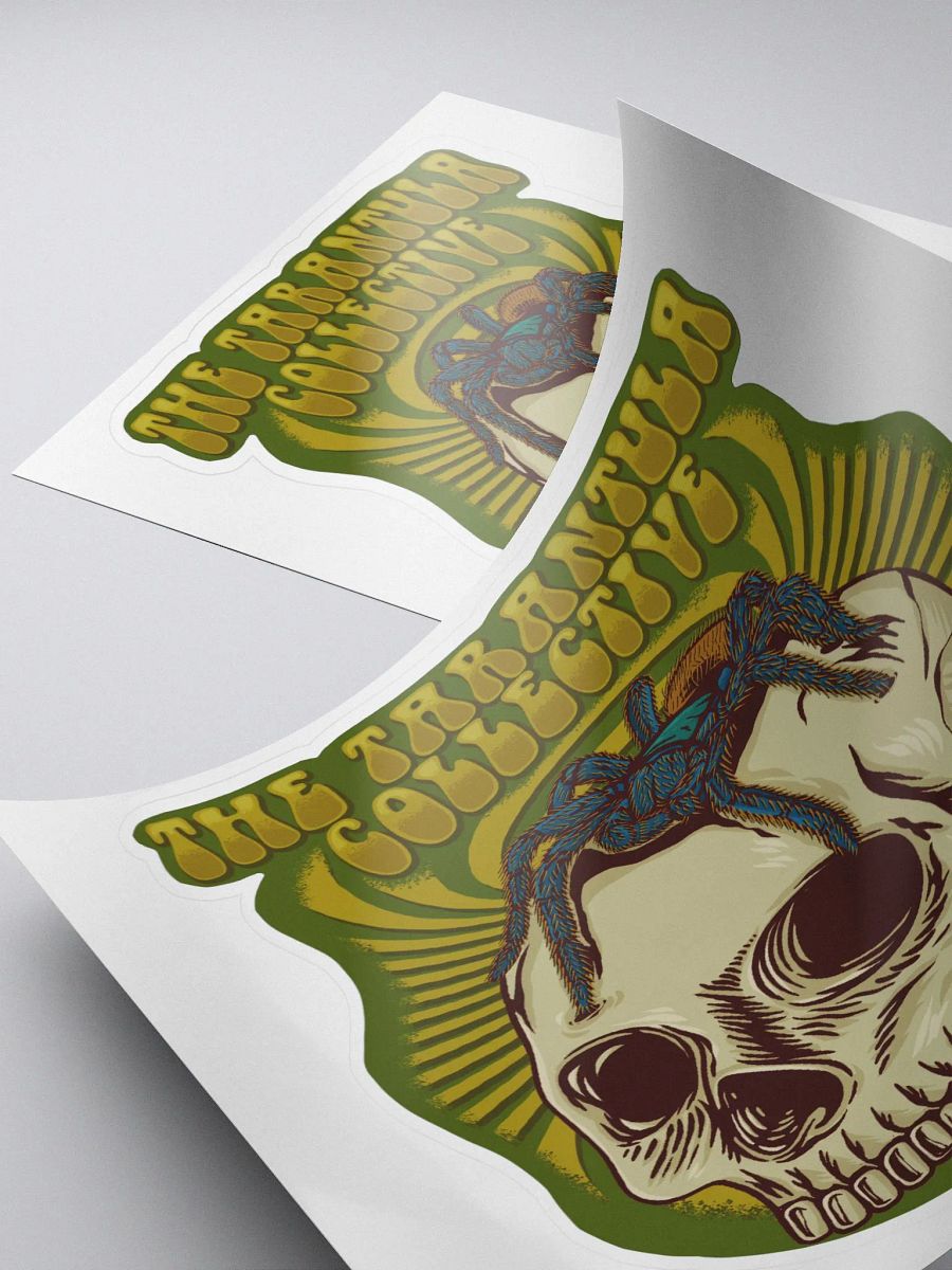 Retro Tarantula Skull Sticker product image (4)