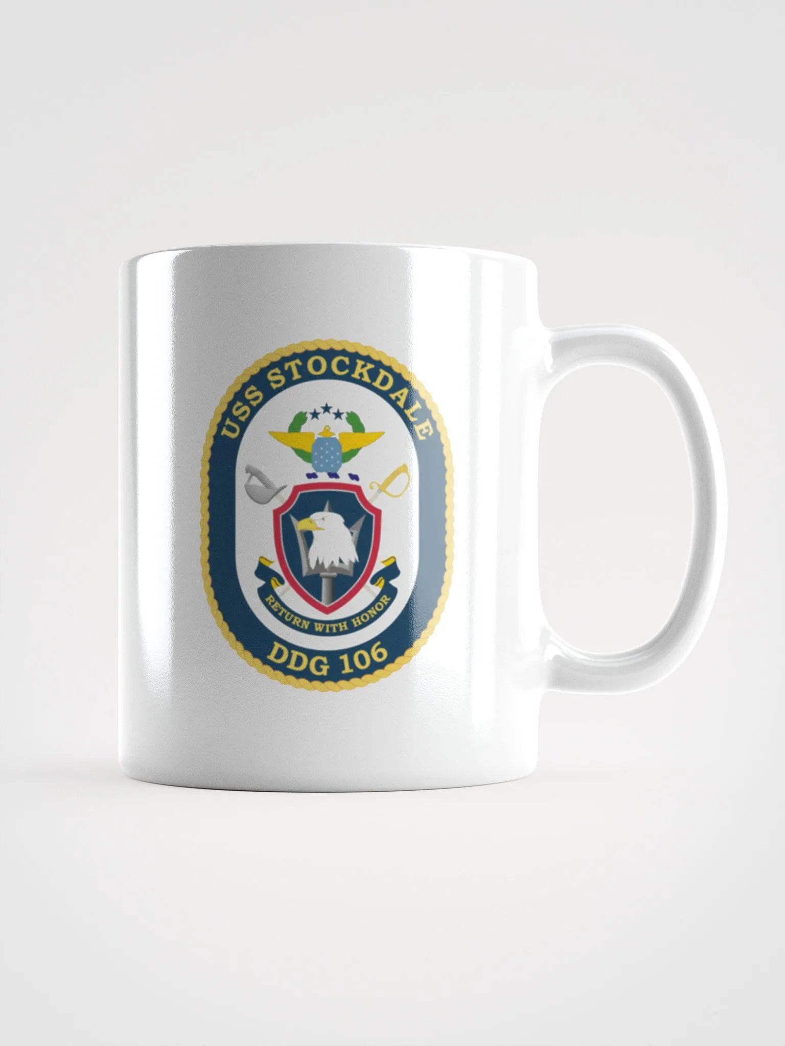 USS Stockdale DDG 106: White Coffee Cup product image (1)