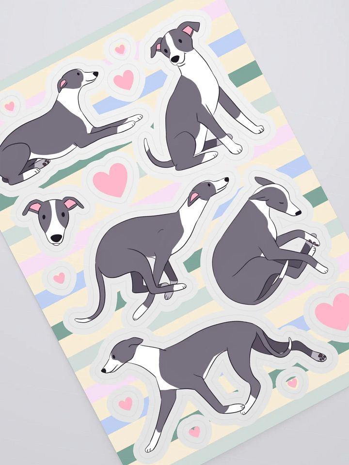 Whippet Love Sticker Sheet product image (2)