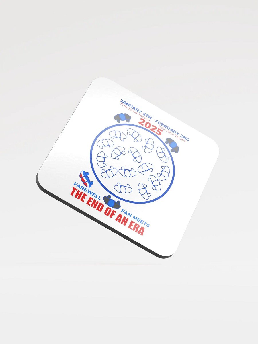 Blue Man Group's Farewell to An Era Fan Glass Coaster product image (1)