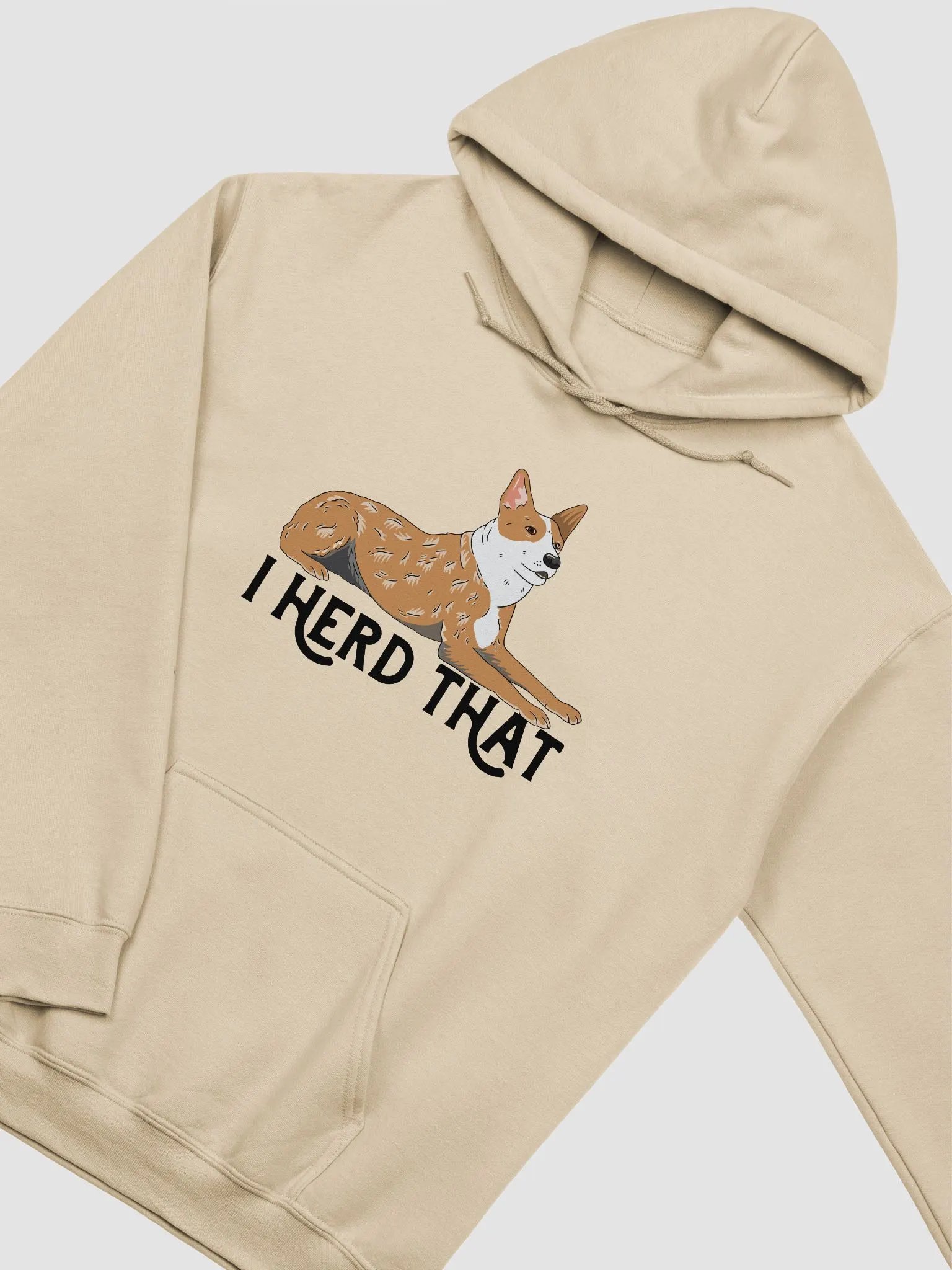 I Herd That Red Heeler 2 Hoodie | Hooded Sweatshirt for Australian Cattle Dog(Red Heeler) Owners product image (18)