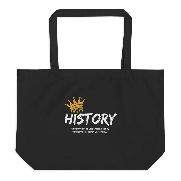 History Quote Organic Tote product image (1)