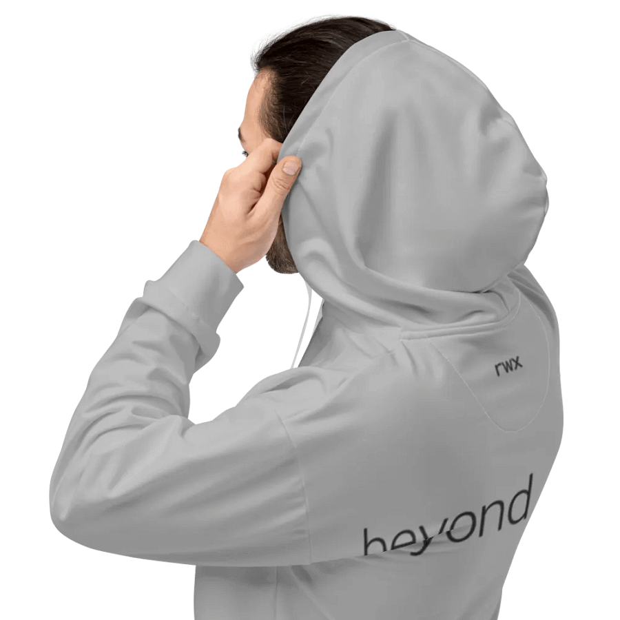 1338, beyond leet hoodie (grayscale mode) product image (3)