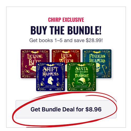 Holy guacamole! 🥑

FIVE audiobooks for less than $9??? (Book 1 is FREE)
✨ Yes, please!!! ✨

This deal is only available on Ch...