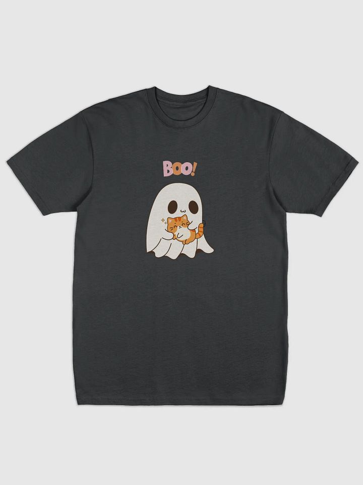 BOO! Cute Ghost and Cat Tee product image (1)