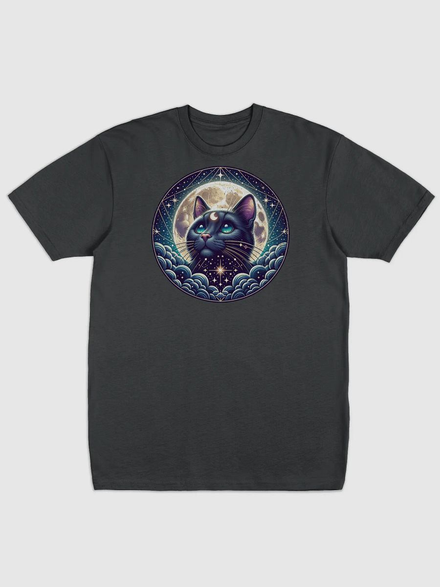 Mystical Stargazing Cat with Celestial Moon and Stars product image (1)