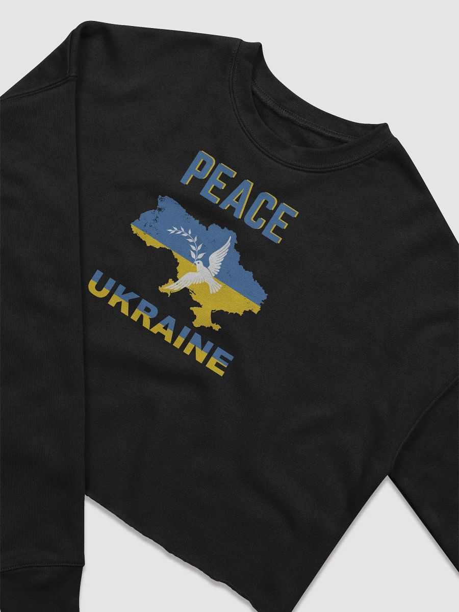 Peace in Ukraine - Dove of Peace Crop Sweatshirt product image (3)