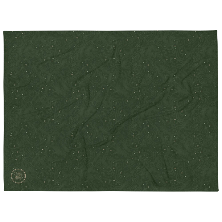 Thorne Topography Fleece Blanket (Medium Green) product image (1)