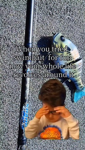 Anybody else mess around with swimbaits and fall all the way down the Rabbit hole???
🐇 🕳 

#swimbait #glidebait