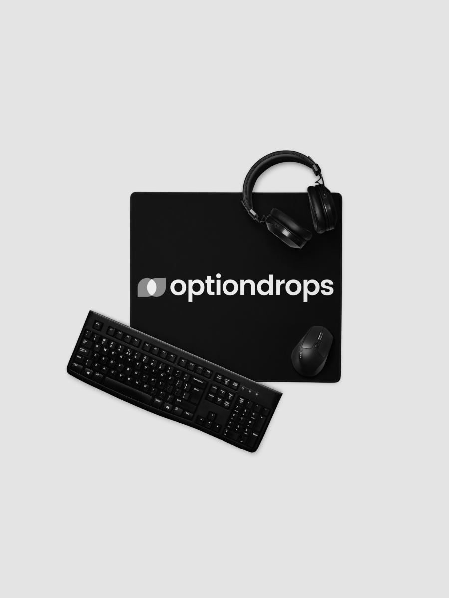 Centered Black & White Desk Mat product image (3)