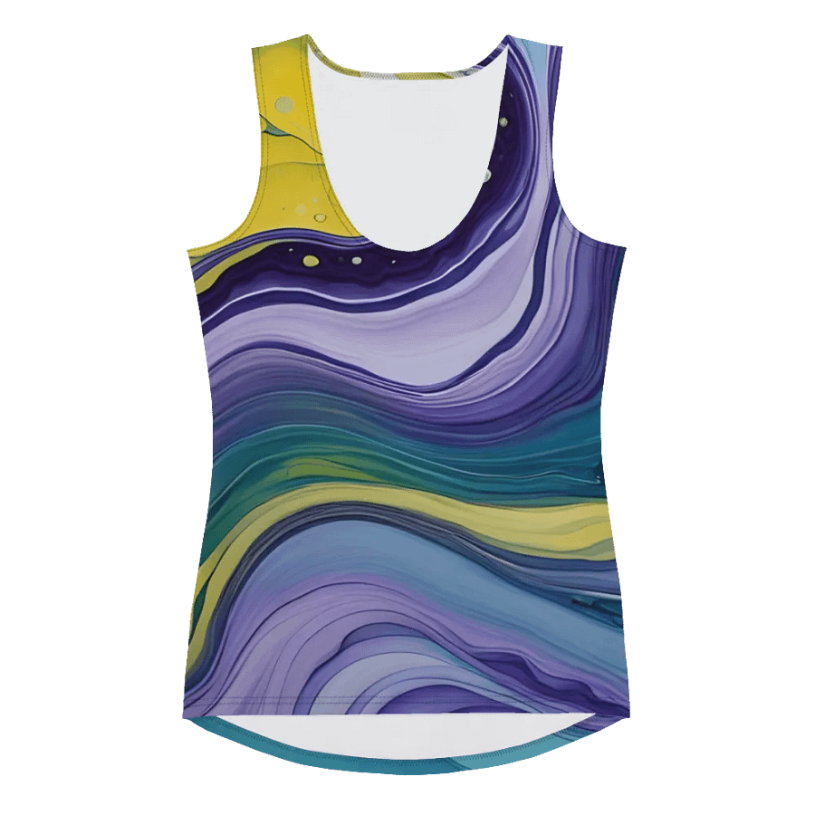 Cosmic Harmony Fluid Art Tank Top product image (3)