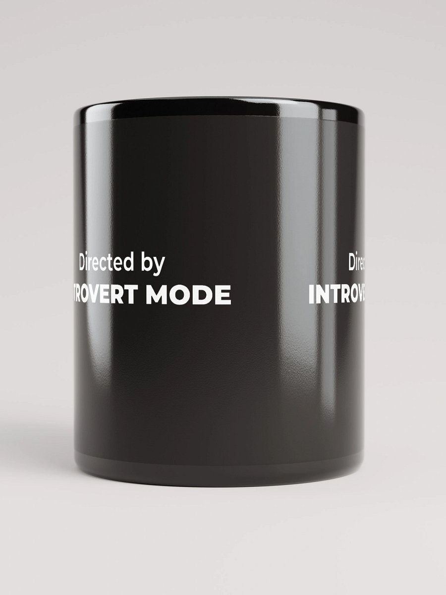 Black Glossy Mug - Directed by Introvert mode product image (5)
