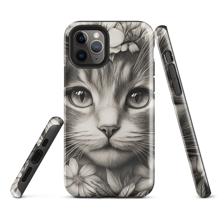 Floral Feline iPhone® Tough Case product image (2)