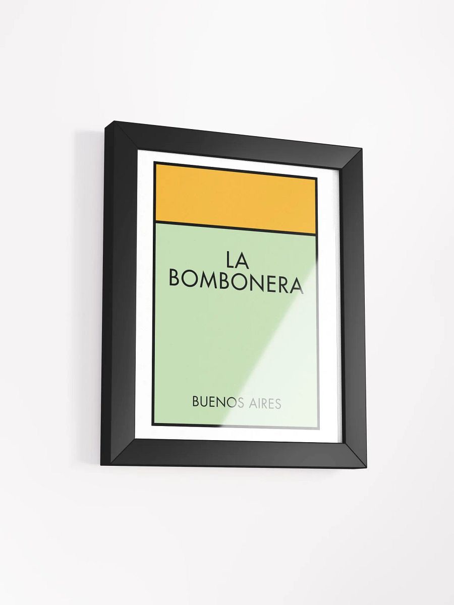 La Bombonera Buenos Aires Monopoly Title Art Framed Print product image (3)
