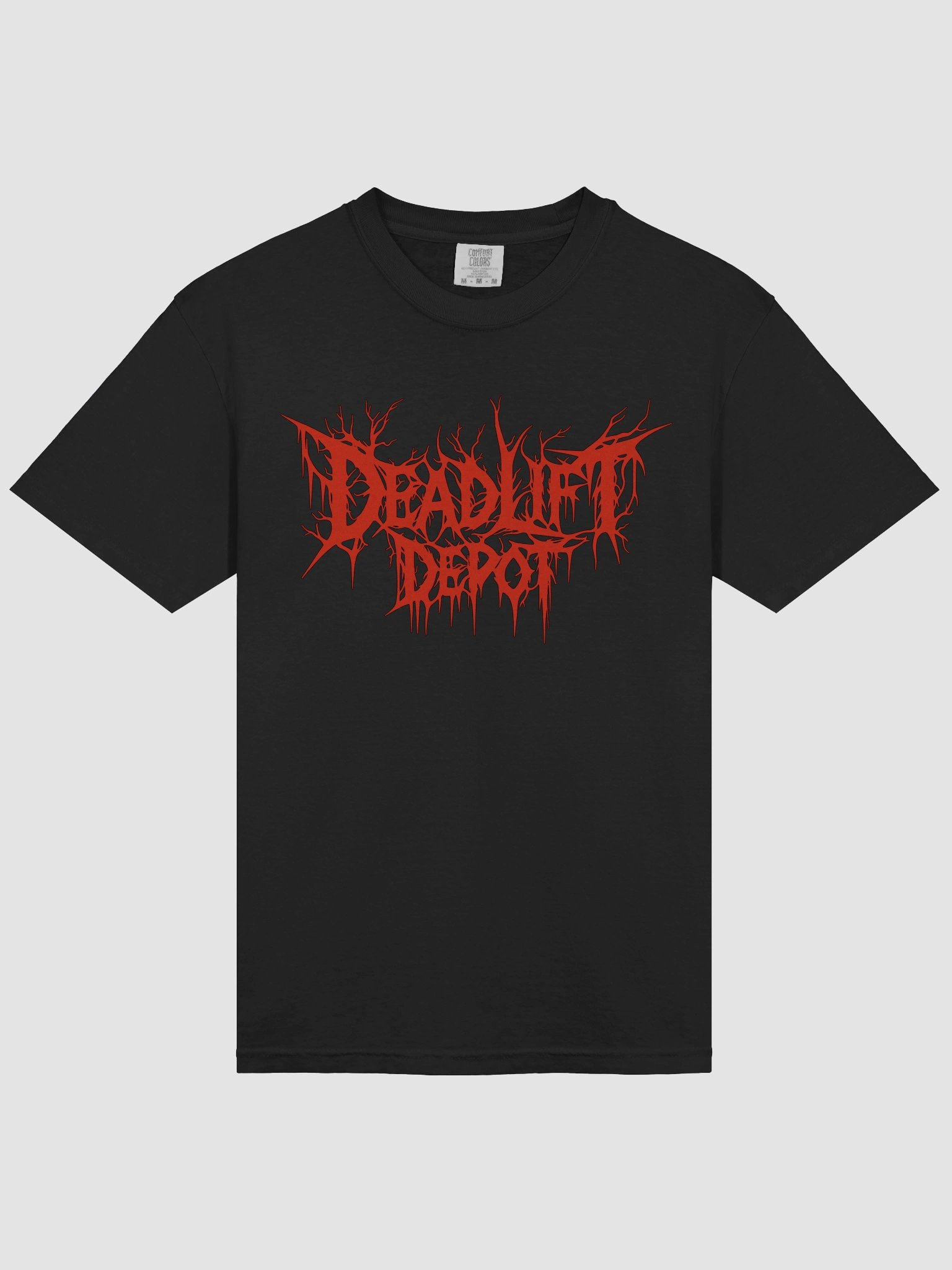 Red Metal Deadlift Depot T-Shirt product image (21)