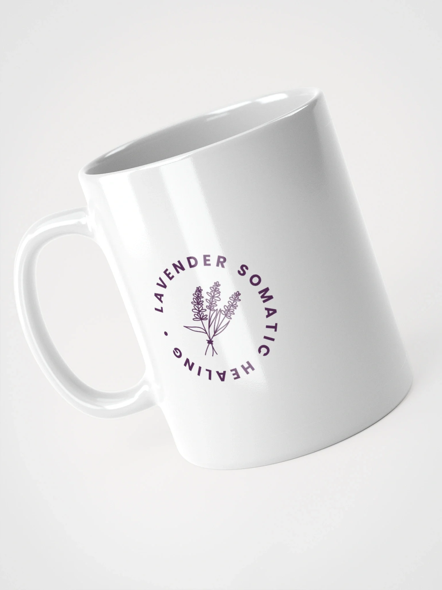 Lavender Somatic Healing Logo Mug product image (4)