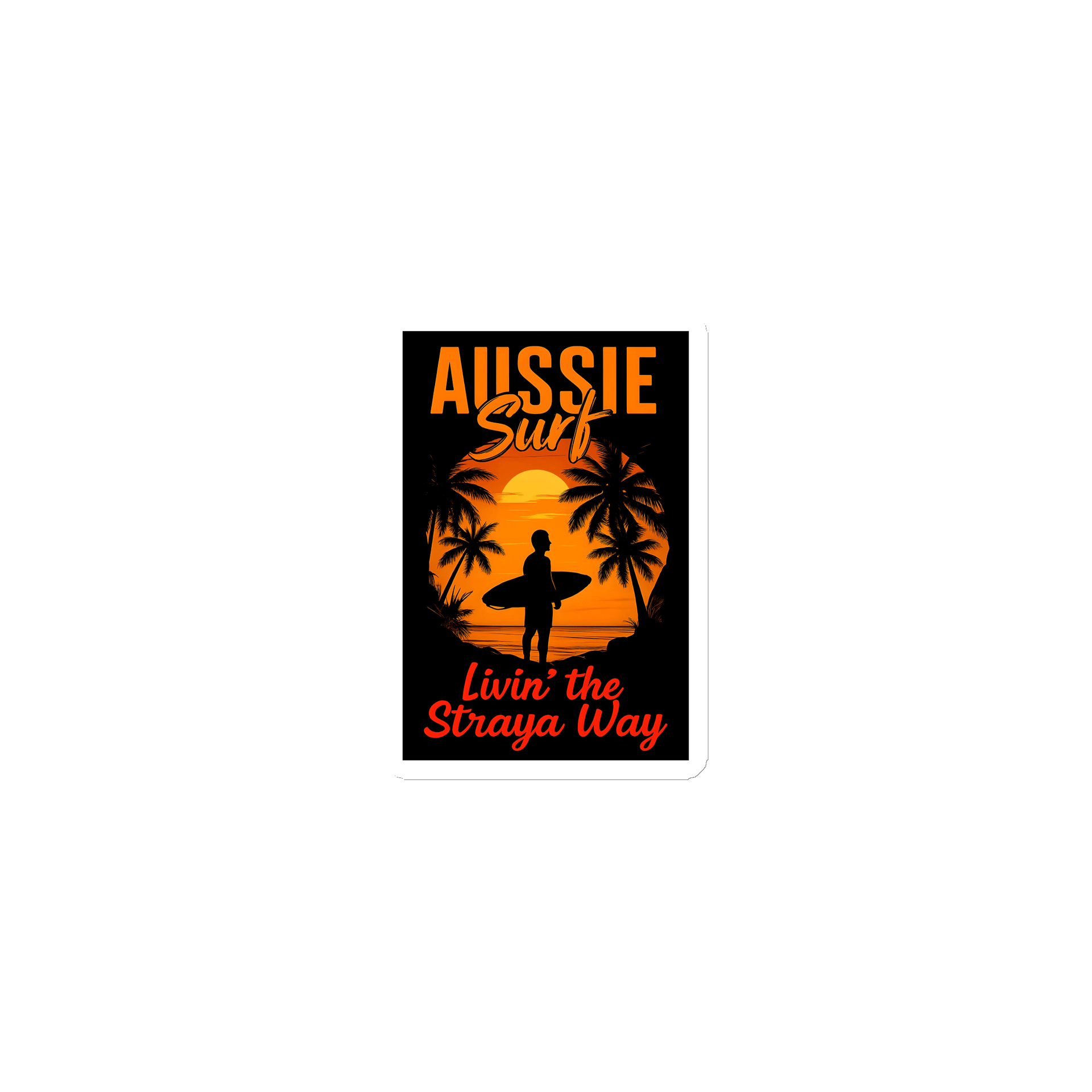 Aussie Surf Livin' the Straya Way Magnet product image (1)