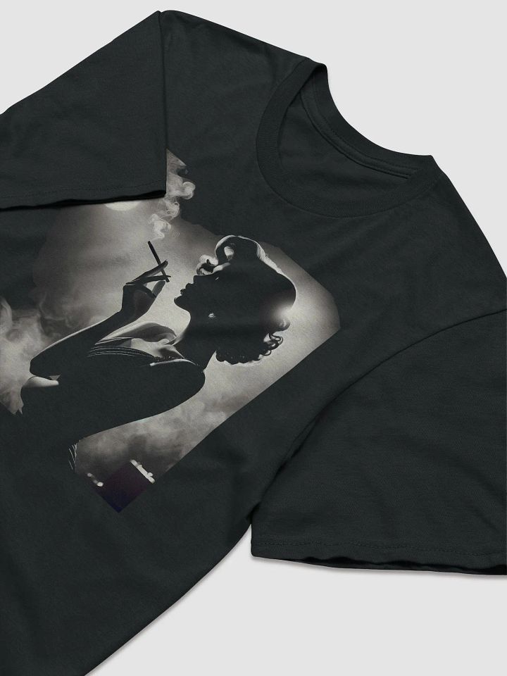 Elegant Noir Femme Fatale (Front Print Womens Tee) product image (2)