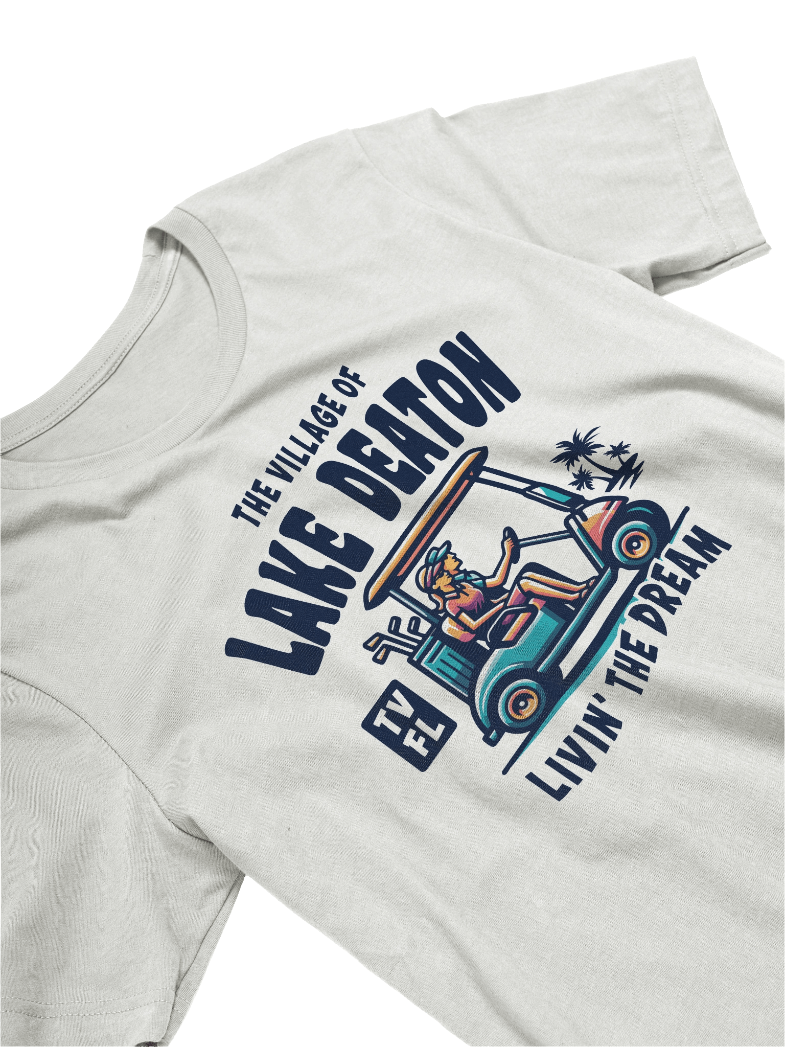 The Village of Lake Deaton TV FL Golf Cart Design T-Shirt product image (25)