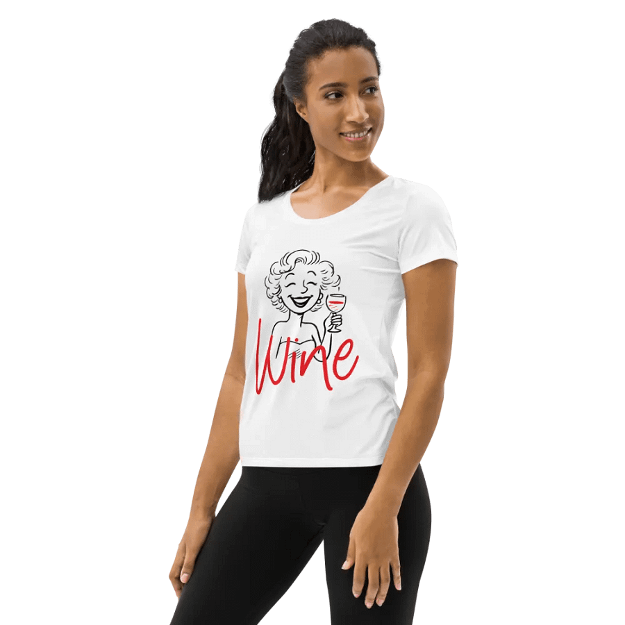 Heartfelt Wine All-Over Athletic Tee product image (3)