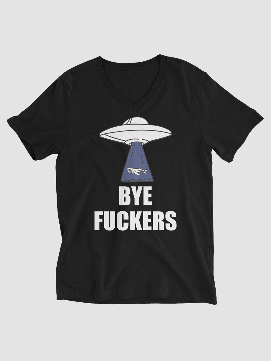 Bye Fuckers v-neck t-shirt product image (3)