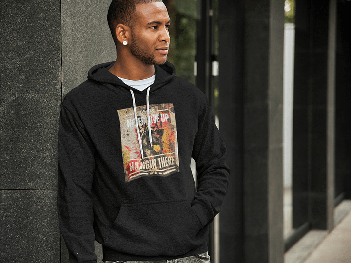 Hangin There German Shepherd Premium Pullover Hoodie by Lane Seven product image (1)