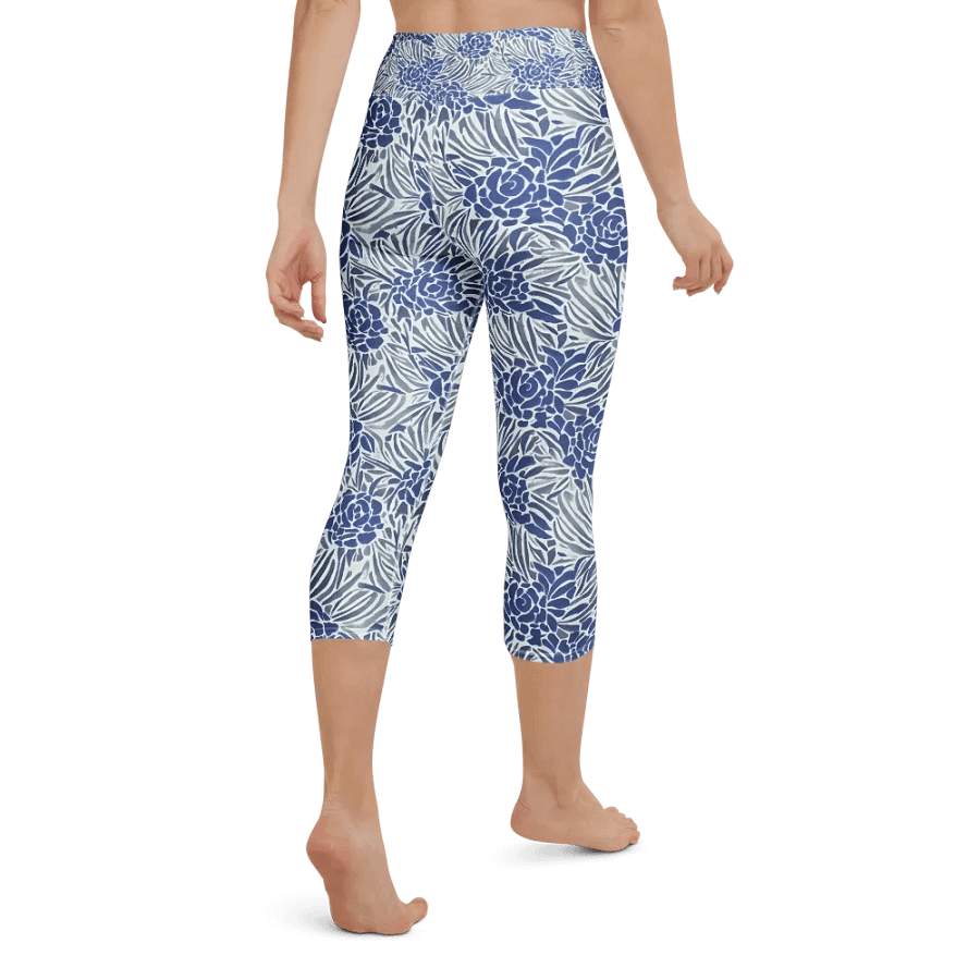 Blue Roses Capri Leggings product image (3)