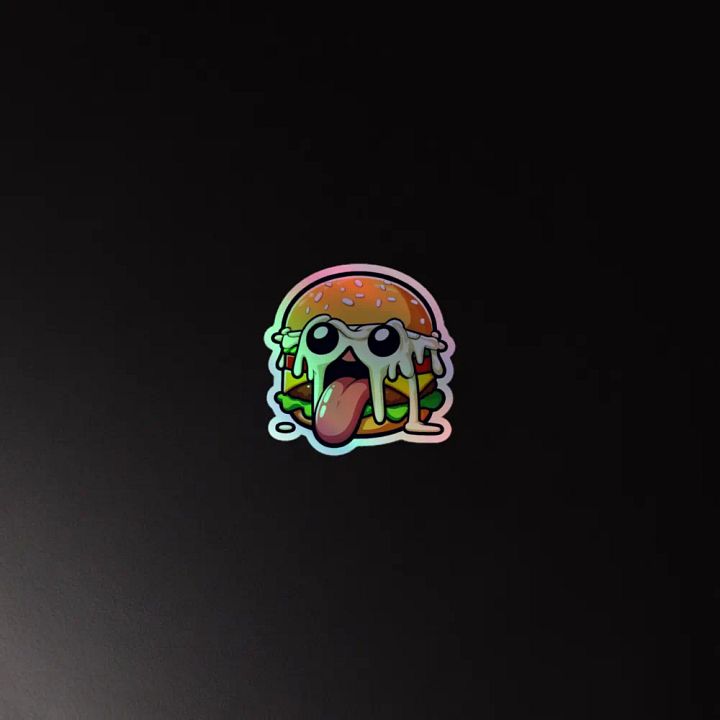 Whimsical Burger Holographic Sticker Sheet product image (4)
