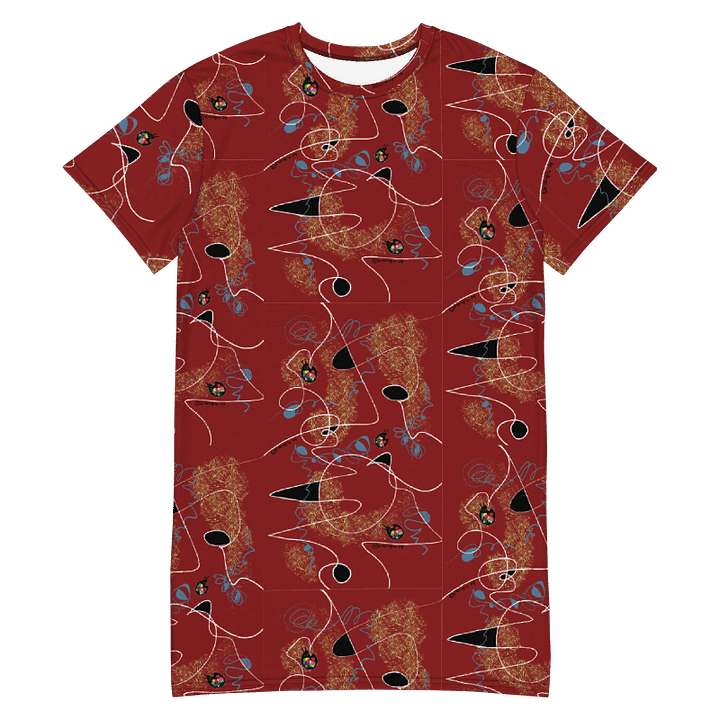 ScribbleWear #4 T-Shirt Dress/Tomato product image (1)