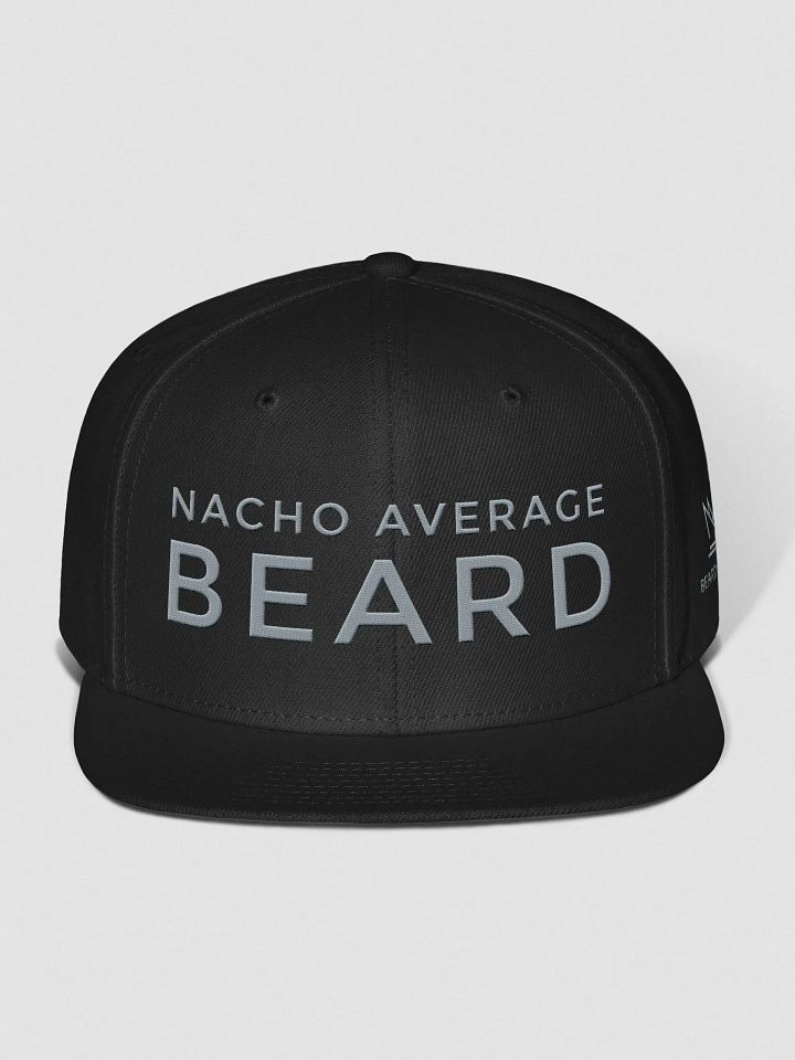 Nacho Average Beard Snapback Cap (Grey Embroidery) product image (1)