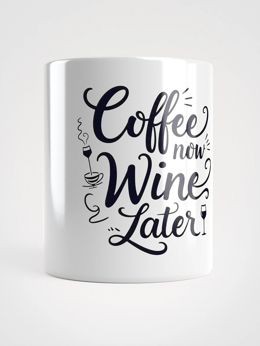 Coffee now, wine later - Whimsical Coffee & Wine Mug product image (1)