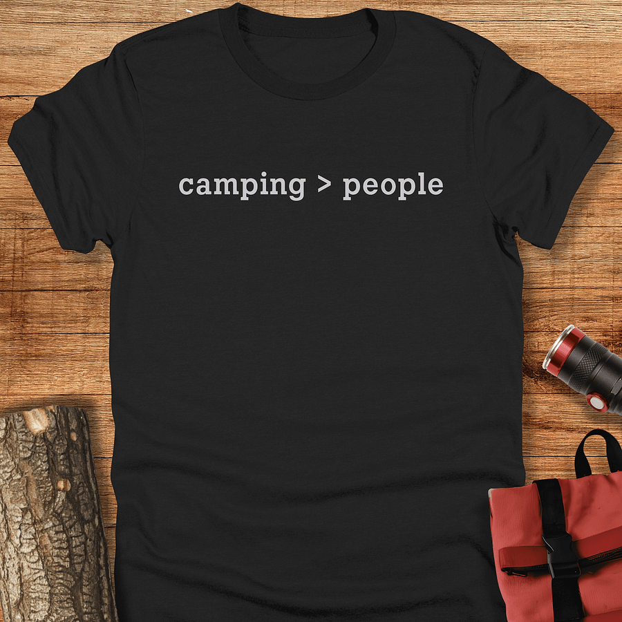 Camping over people, Unisex t-shirt product image (1)