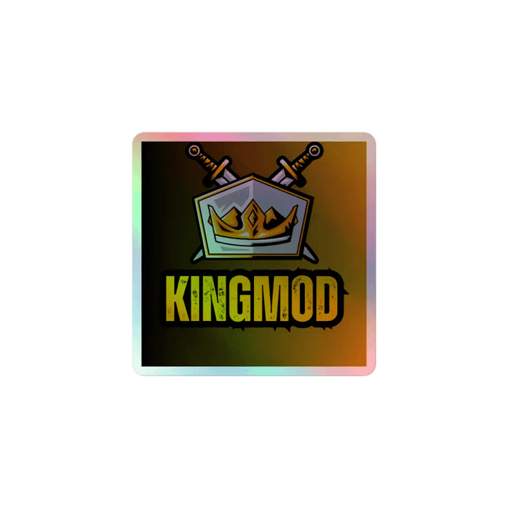 Crowned Flames Holographic Sticker Sheet product image (1)