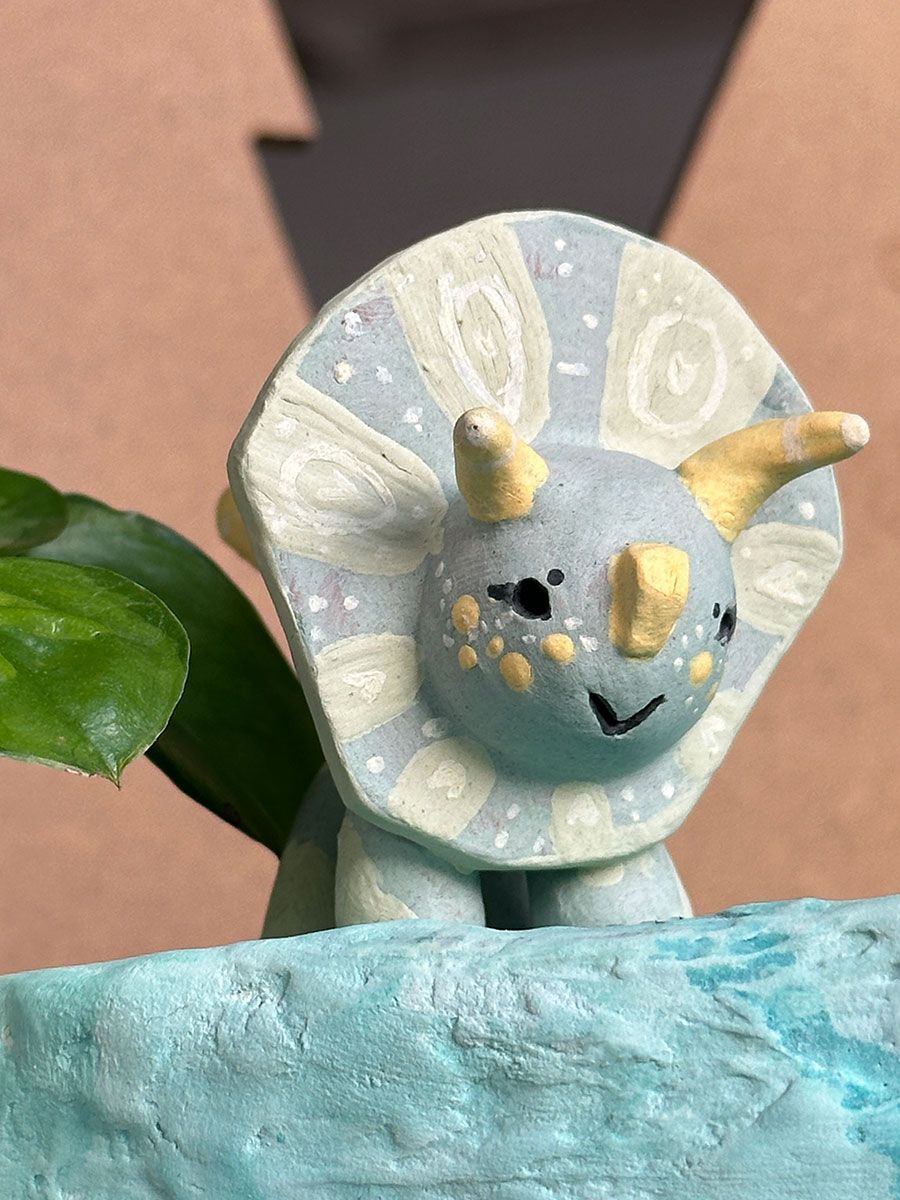 Spring Ceratopsid Ceramic Spill - B Grade product image (1)