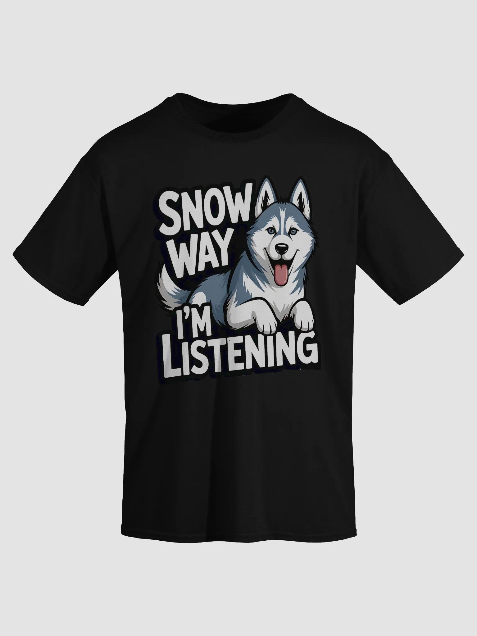 Cheerful Husky Graphic Tee product image (21)
