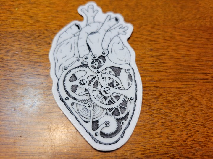 Clockwork Heart Sticker product image (1)