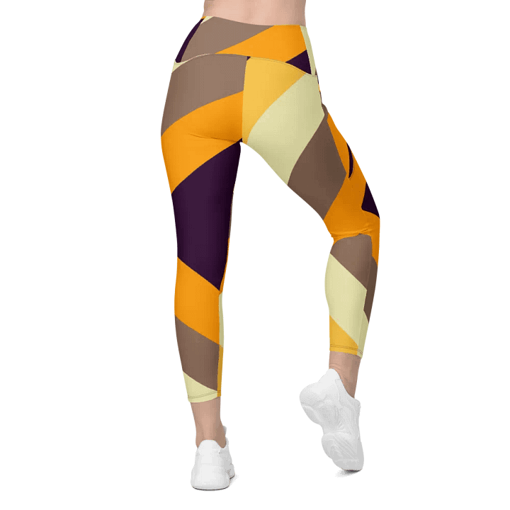 Sunset Stripes All-Over Leggings with Pockets product image (1)