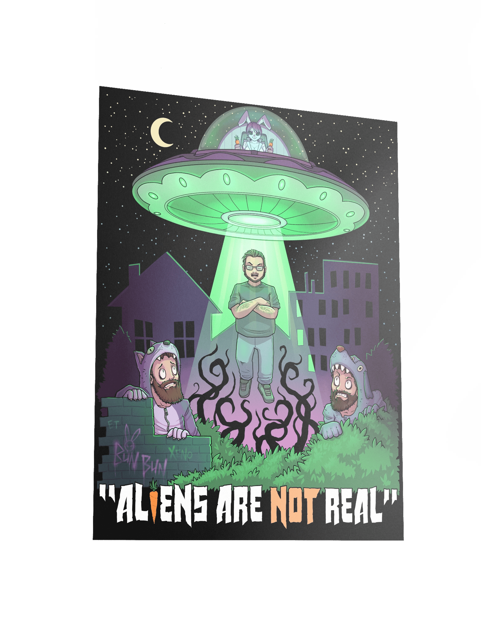Aliens Are NOT Real Matte Poster Print product image (3)