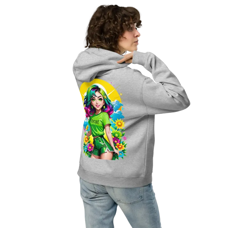 Brat - Premium Hoodie (Athletic Heather) Brat Life - v3 (Back Printed Design) product image (2)