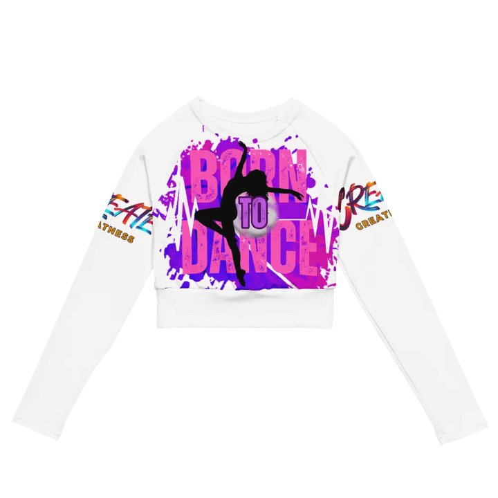 Born to Dance Her Silhouette Dynamo Long Sleeve Crop Top product image (2)