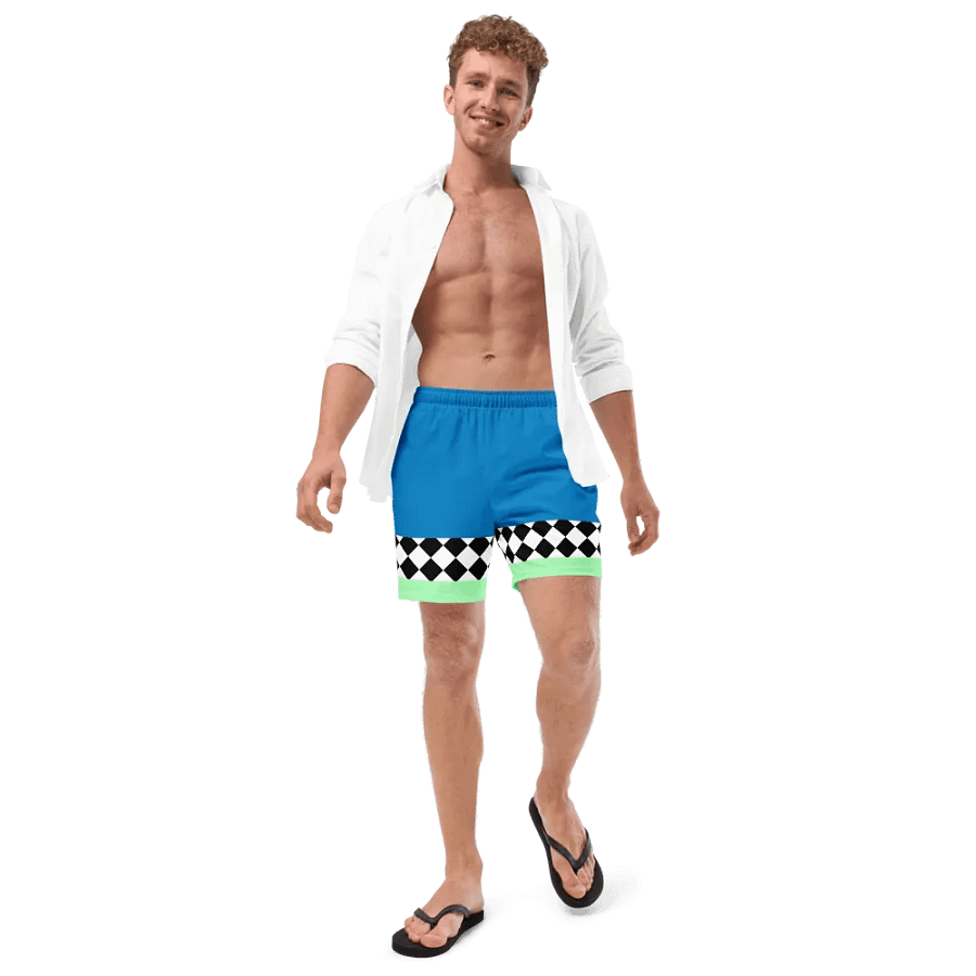 Swim Shorts {harley stripe teal} product image (8)