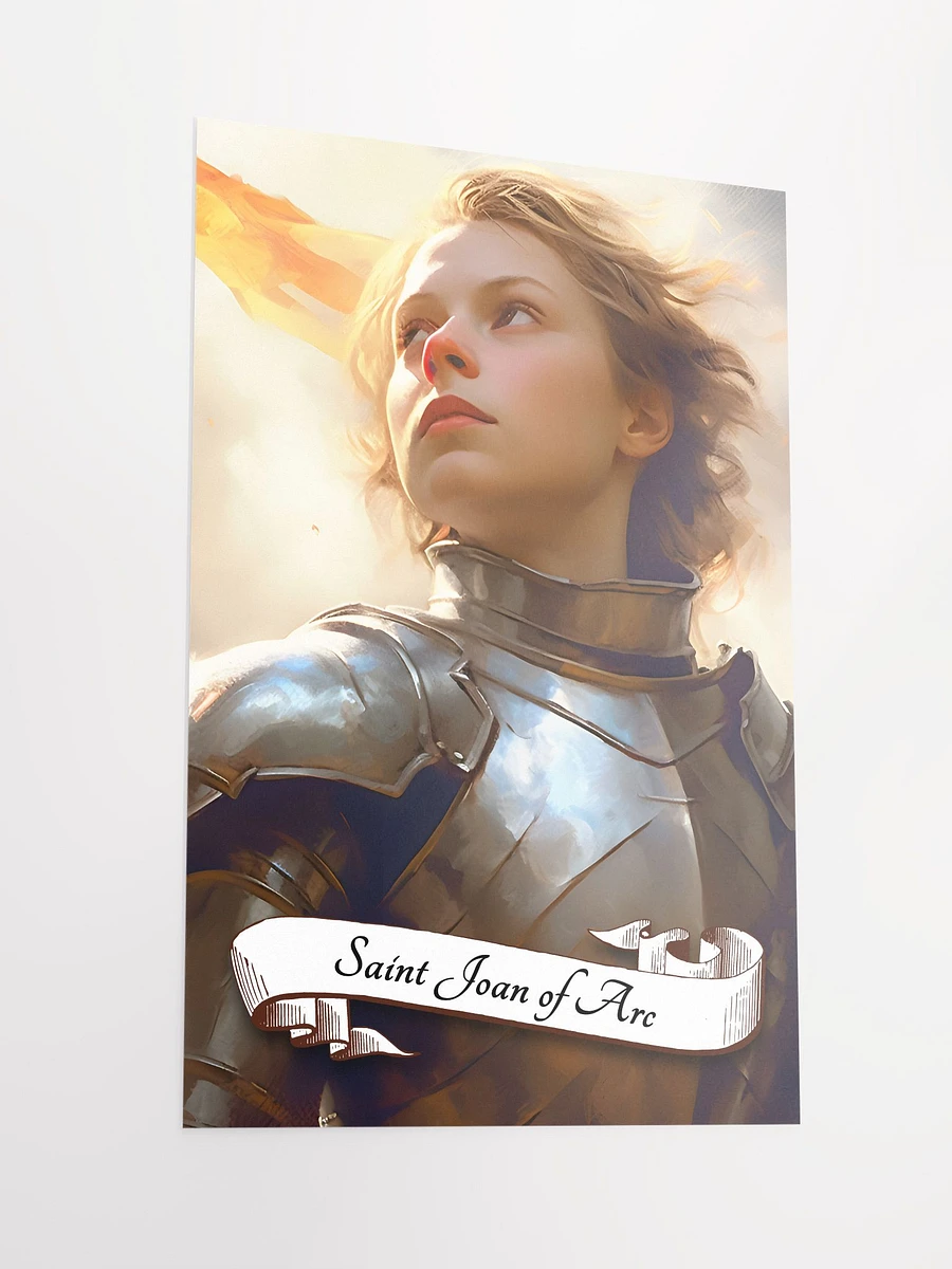 Saint Joan of Arc Patron Saint of Women Soldiers, Military, France, Abuse Victims, Matte Poster product image (4)