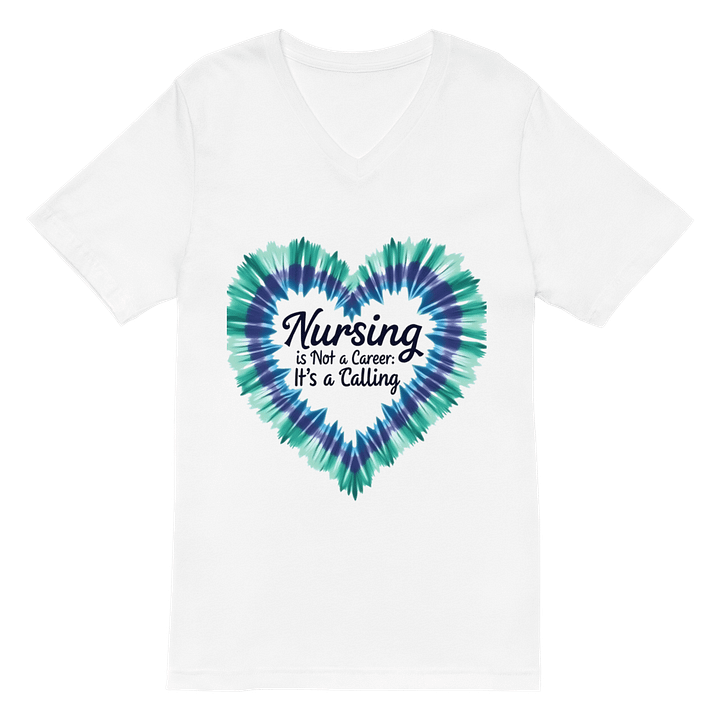 Nursing is a Calling, not a career V-Neck Tee product image (2)